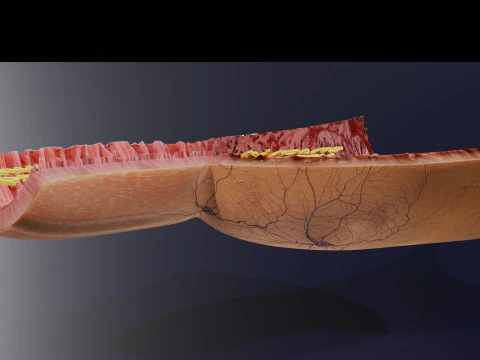 Gastric Ulcer Benign versus Malignant 3D Model