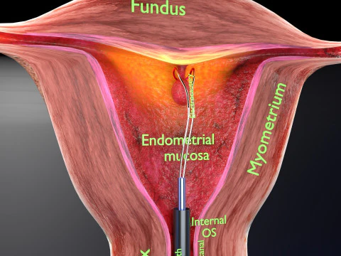 Endometrial Polyp Electrocautery 3D Model