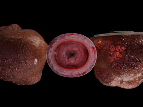 Ovary mucinous cystic tumor 3D Model