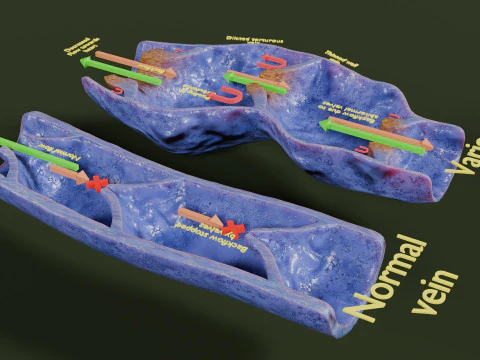 Varicose vein valve 3D Model