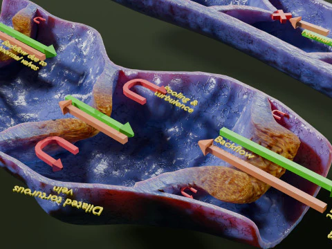 Varicose vein valve 3D Model