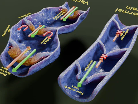 Varicose vein valve 3D Model