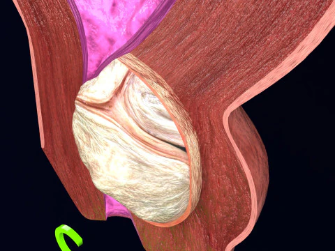 Uterus normal versus fibroid types 3d set 3D Model