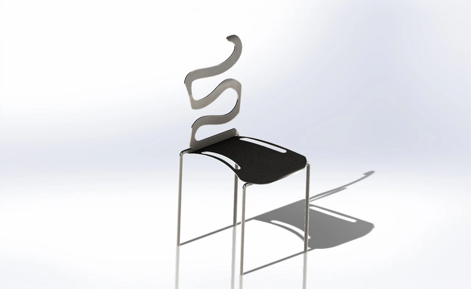 chair snake 3D Model .c4d .max .obj .3ds .fbx .stl .blend 