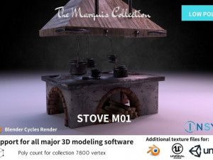 classic stove - the marquis collection 3D Model