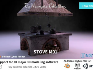 kompor klasik - koleksi Marquis Model 3D