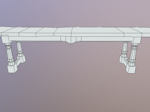 bench m01 - the marquis collection 3D Model
