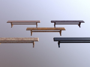 bench m03 - the marquis collection Modello 3D