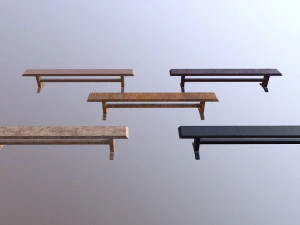 bench m03 - the marquis collection 3D Model