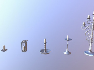 candle lighting pack - the marquis collection 3D Модель