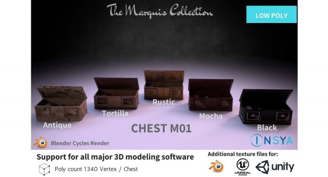 chest m01 - the marquis collection 3D Model .c4d .max .obj .3ds .fbx .stl .blend 