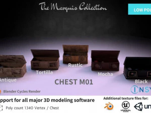 ba&uacute; m01 - a cole&ccedil;&atilde;o marqu&ecirc;s Modelo 3D