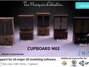 cupboard m01 - the marquis collection 3D 模型