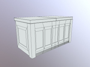 desk m01 - the marquis collection Modelo 3D