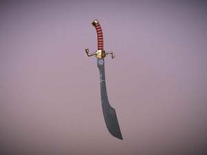 medieval falchion Modelo 3D