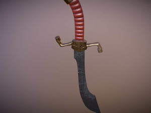 medieval falchion Modelo 3D