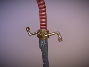 medieval falchion Modelo 3D