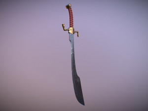 medieval falchion Modelo 3D