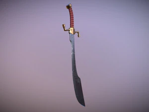 medieval falchion 3D Model