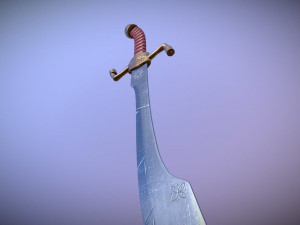 medieval falchion Modelo 3D