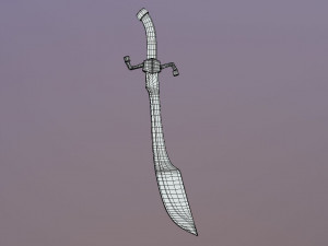 medieval falchion Modelo 3D
