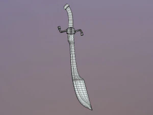 medieval falchion 3D Model