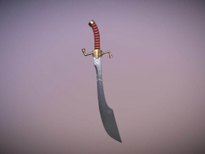 medieval falchion Modelo 3D