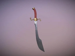medieval falchion 3D Model