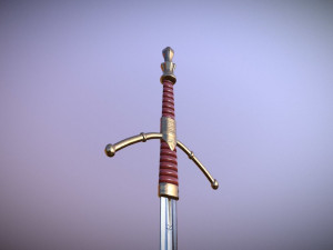 medieval great sword Model 3D