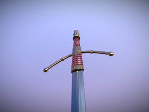 medieval great sword Model 3D