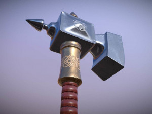 medieval hammer Modello 3D