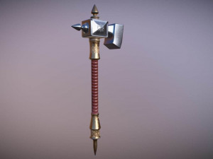 medieval hammer Modello 3D