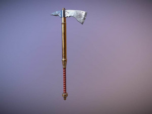 medieval hand axe 3D Modell
