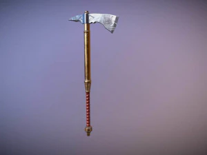 medieval hand axe 3D Model