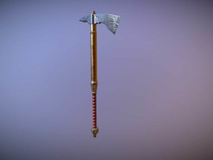 medieval hand axe 3D Modell