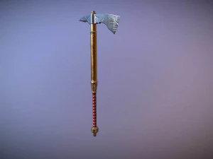 medieval hand axe 3D Model