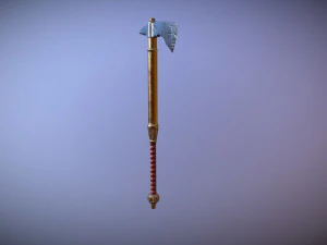 medieval hand axe 3D Model