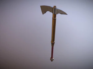 medieval hand axe 3D Model