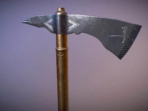 medieval hand axe 3D Model