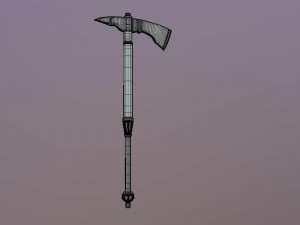 medieval hand axe 3D Modell