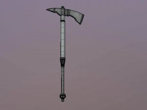 medieval hand axe 3D Model