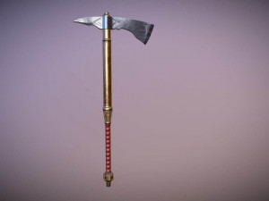 medieval hand axe 3D Modell