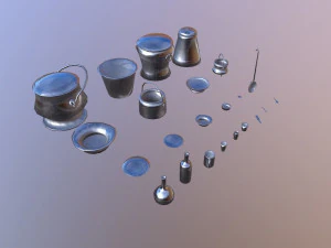 kitchen utensils pack - the marquis collection 3D Model