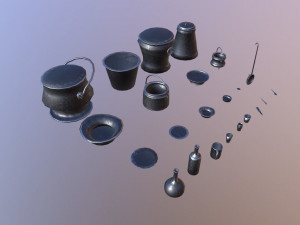 kitchen utensils pack - the marquis collection 3D मॉडल
