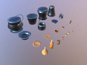 kitchen utensils pack - the marquis collection 3D Model