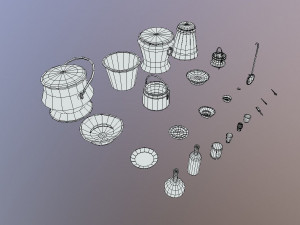 kitchen utensils pack - the marquis collection 3D मॉडल