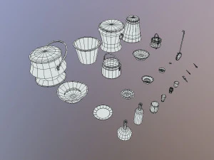 kitchen utensils pack - the marquis collection 3D Model