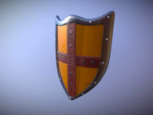 perisai ksatria Model 3D