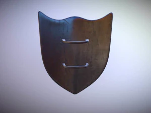 perisai ksatria Model 3D