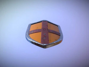 perisai ksatria Model 3D